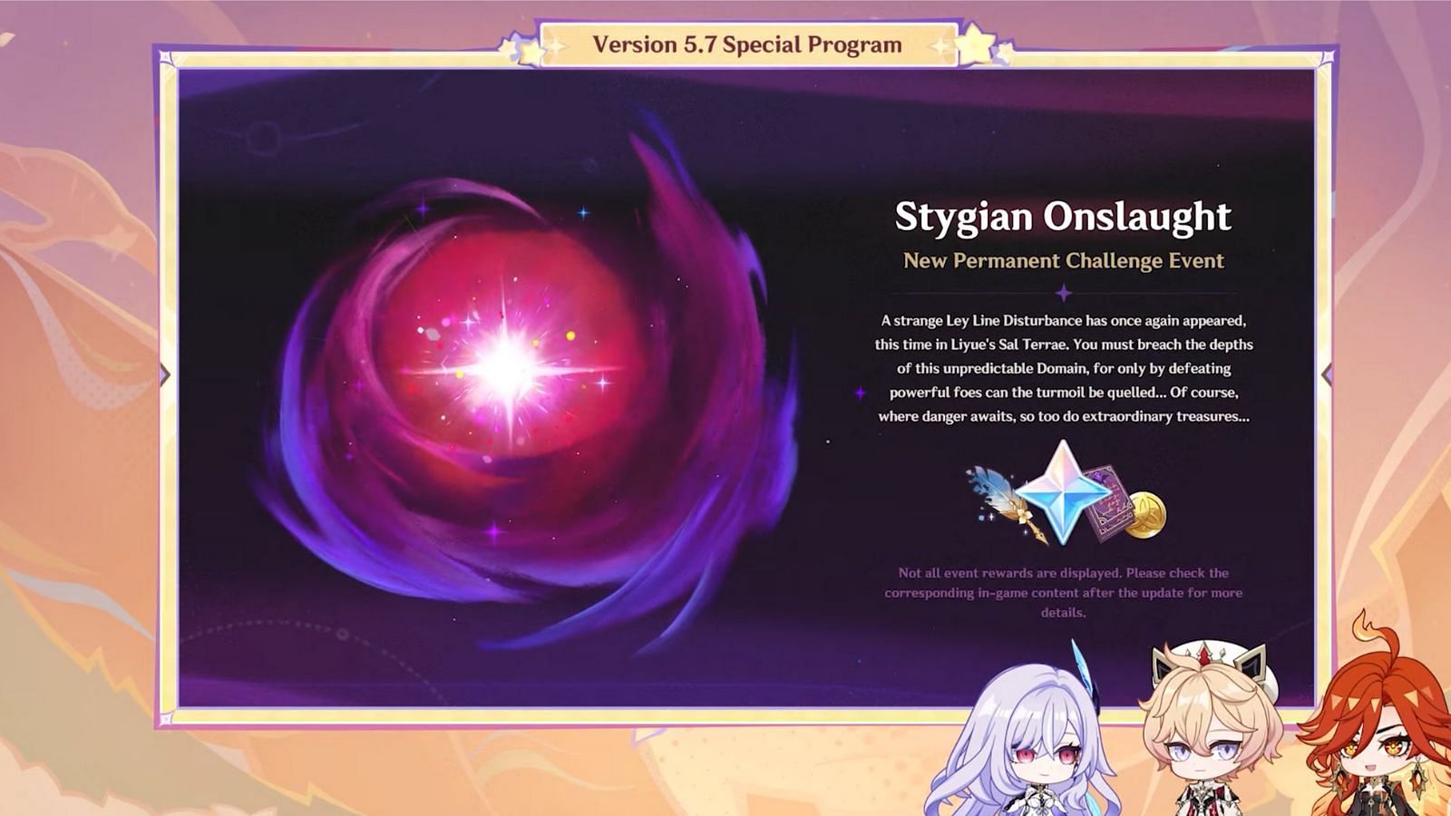 A new permanent game mode called Stygian Onslaught releases in version 5.7 (Image via HoYoverse)